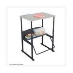 Alphabetter Desks, 28" X 20" X 26" To 42", Beige