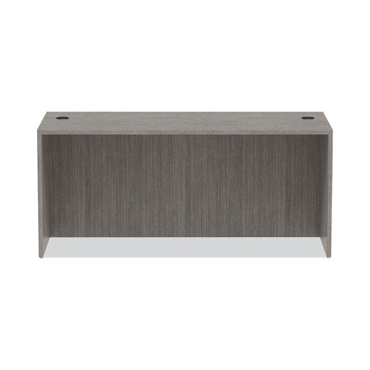 Alera Valencia Series Straight Front Desk Shell, 65" x 29.5" x 29.63", Gray