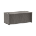 Alera Valencia Series Straight Front Desk Shell, 71" x 35.5" x 29.63", Gray