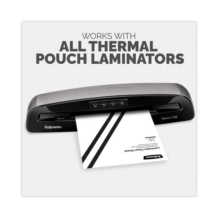 Laminator Cleaning Sheets, 3 To 10 Mil, 8.5" X 11", White, 10/pack