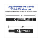Marks A Lot Large Desk-Style Permanent Marker Value Pack, Broad Chisel Tip, Black, 36/pack (98206)