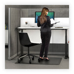 Ergonomic Sit Stand Mat, 60 X 46, Black