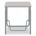 AlphaBetter 2.0 Height-Adjustable Student Desk with Pendulum Bar, 27.75" x 19.75" x 29" to 43", Pebble Gray