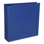 Slant D-Ring View Binder, 3 Rings, 2" Capacity, 11 x 8.5, Navy Blue