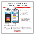 Supermat Frequent Use Chair Mat For Medium Pile Carpet, 36 X 48, Rectangular, Black