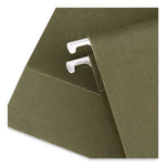 Hanging Box Bottom File Pockets, 1 Section, 3.5" Capacity, Letter Size, Standard Green, 10/Box