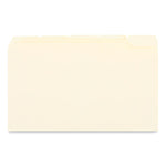 Top Tab File Folders, 1/5-Cut Tabs: Assorted, Legal Size, 0.75" Expansion, Manila, 100/Box