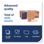Advanced Multifold Hand Towel, 1-Ply, 9 x 9.5, White, 250/Pack, 16 Packs/Carton
