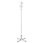 Metal Costumer, Four Ball-Tipped Double-Hooks, 21w X 21d X 70h, Chrome