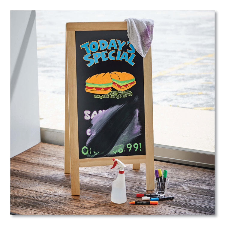 Wet-Erase Chalk Marker, Medium Bullet Tip, White, 2/pack