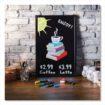 Wet-Erase Chalk Marker, Medium Bullet Tip, White, 2/pack