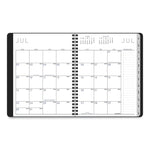 Contempo Lite Academic Year Weekly/Monthly Planner, 8.75 x 7.87, Black Cover, 12-Month (July to June): 2025 to 2026