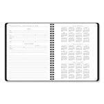 Contempo Lite Academic Year Weekly/Monthly Planner, 8.75 x 7.87, Black Cover, 12-Month (July to June): 2025 to 2026