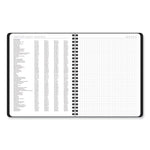 Contempo Lite Academic Year Weekly/Monthly Planner, 8.75 x 7.87, Black Cover, 12-Month (July to June): 2025 to 2026
