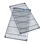 Industrial Wire Shelving Extra Shelf Pack, 48w X 24d, Black, 2/carton