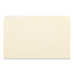 Double-Ply Top Tab Manila File Folders, 1/3-Cut Tabs: Assorted, Legal Size, 0.75" Expansion, Manila, 100/Box