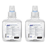 Advanced Hand Sanitizer Green Certified Foam Refill, For CS6 Dispensers, 1,200 mL, Fragrance-Free, 2/Carton