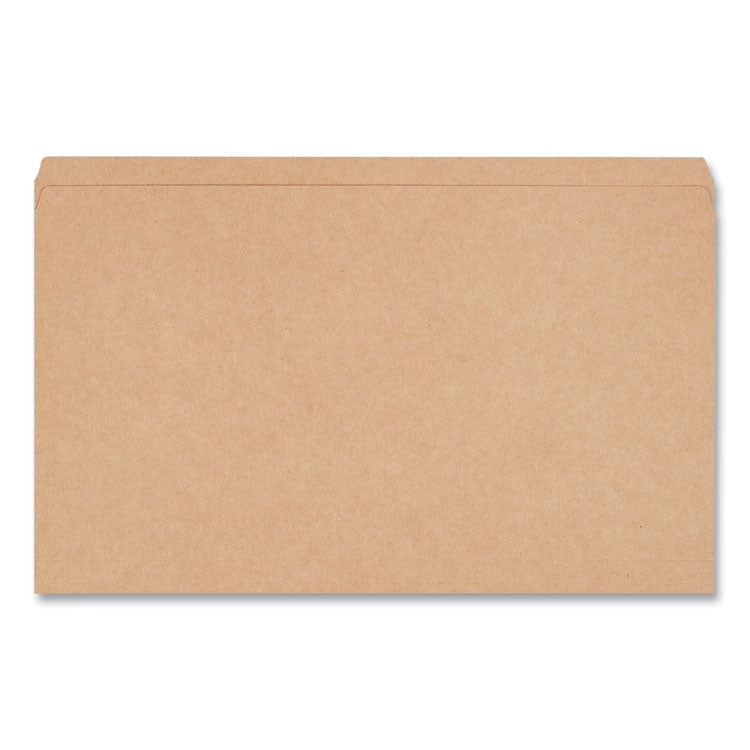 Reinforced Kraft Top Tab File Folders, Straight Tabs, Legal Size, 0.75" Expansion, Brown, 100/Box