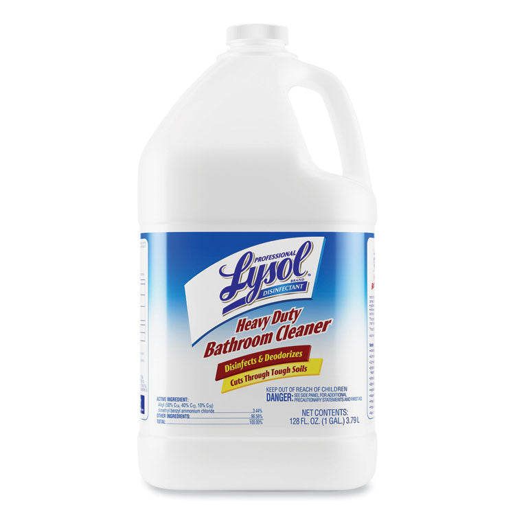Disinfectant Heavy-Duty Bathroom Cleaner Concentrate, Fresh Lime, 1 gal Bottle