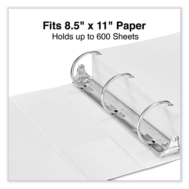 Slant D-Ring View Binder, 3 Rings, 3" Capacity, 11 x 8.5, White
