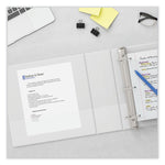 Slant D-Ring View Binder, 3 Rings, 5" Capacity, 11 x 8.5, White
