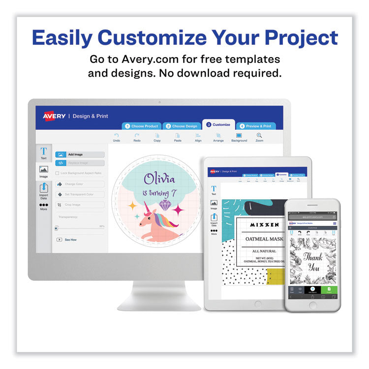 Removable Multi-Use Labels, Inkjet/laser Printers, 1 X 2.63, White, 30/sheet, 25 Sheets/pack