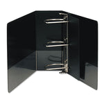 Nonstick D-Ring View Binder, 3 Rings, 5" Capacity, 11 X 8.5, Black