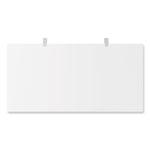 Alera Modern Teacher Series Pedestal Desk, Left-Side Pedestal: Box/Box/File, 60" x 24" x 28.75", White/Silver