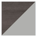 Alera Modern Teacher Series Pedestal Desk, Left-Side Pedestal: Box/Box/File, 60" x 24" x 28.75", Charcoal Woodgrain/Gray