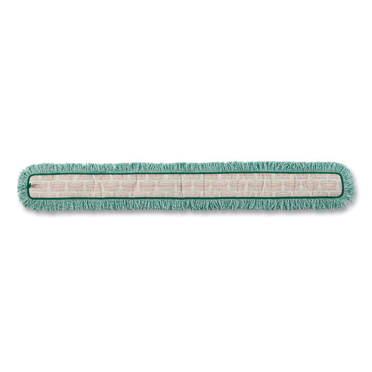 Hygen Dry Dusting Mop Heads With Fringe, 36", Microfiber, Green