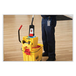 Wavebrake 2.0 Bucket/wringer Combos, Side-Press, 35 Qt, Plastic, Yellow