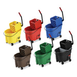Wavebrake 2.0 Bucket/wringer Combos, Side-Press, 35 Qt, Plastic, Red