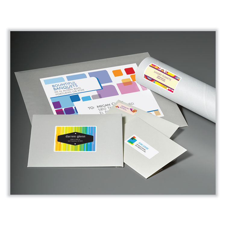 Vibrant Inkjet Color-Print Labels W/ Sure Feed, 2 X 4, Matte White, 200/pk