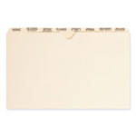 Replacement Pressboard Mortgage File Dividers, Punched for K-Style Fasteners, Legal Size, Manila, 8 Dividers/Set, 12 Sets/Box