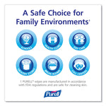 Hand Sanitizing Wipes Alcohol Formula, 6 x 7, Unscented, White, 175/Canister, 6 Canisters/Carton