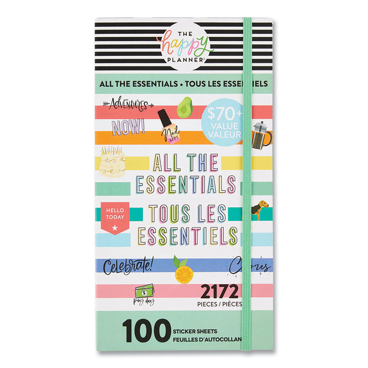 All the Essentials Mega Value Pack Stickers, Productivity Theme, 2,172 Stickers