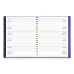 Contemporary Weekly/Monthly Planner, 11.38 x 9, Purple Cover, 12-Month (Jan to Dec): 2025