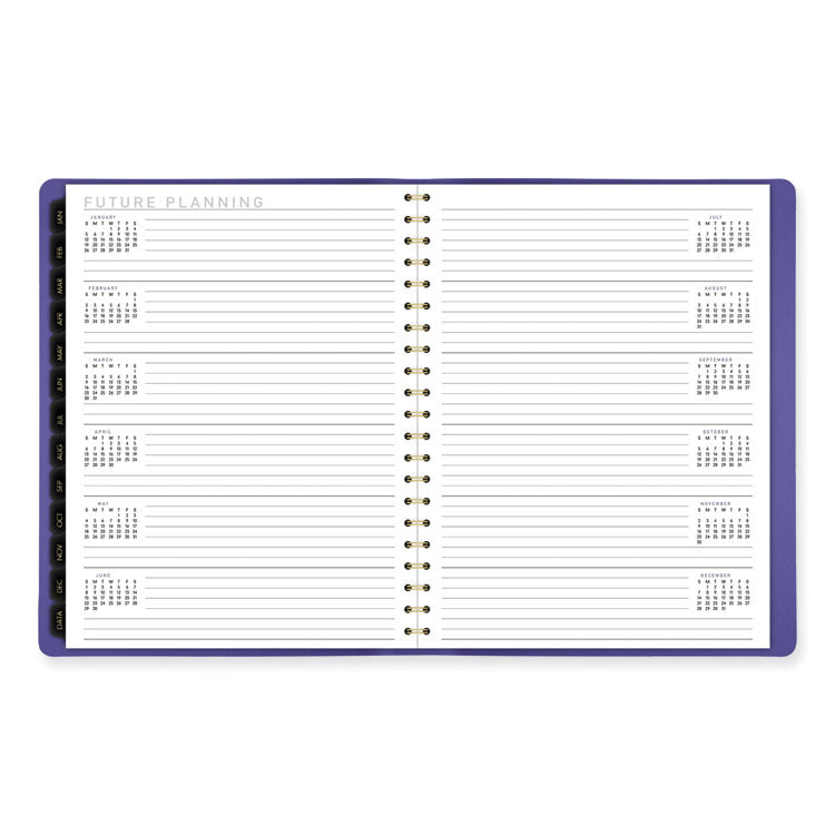 Contemporary Weekly/Monthly Planner, 11.38 x 9, Purple Cover, 12-Month (Jan to Dec): 2025