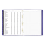 Contemporary Weekly/Monthly Planner, 11.38 x 9, Purple Cover, 12-Month (Jan to Dec): 2025