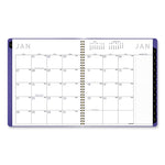 Contemporary Monthly Planner, 11.38 x 9.63, Purple Cover, 12-Month (Jan to Dec): 2025