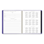 Contemporary Monthly Planner, 11.38 x 9.63, Purple Cover, 12-Month (Jan to Dec): 2025