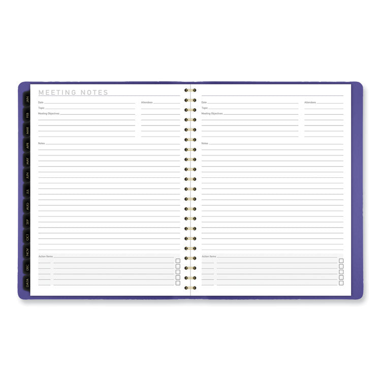 Contemporary Weekly/Monthly Planner, 11.38 x 9, Purple Cover, 12-Month (Jan to Dec): 2025