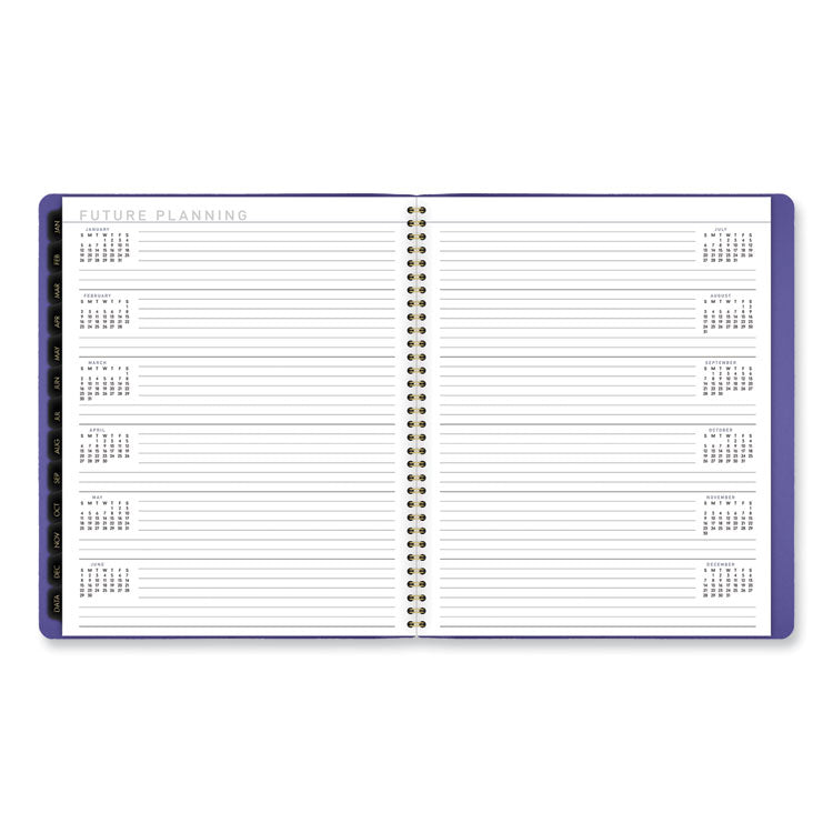 Contemporary Monthly Planner, 11.38 x 9.63, Purple Cover, 12-Month (Jan to Dec): 2025