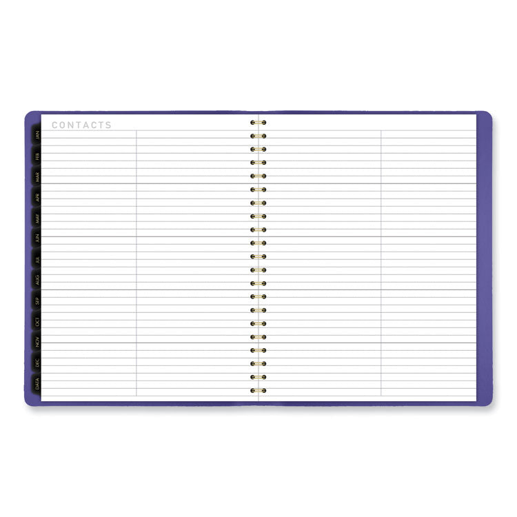 Contemporary Weekly/Monthly Planner, 11.38 x 9, Purple Cover, 12-Month (Jan to Dec): 2025
