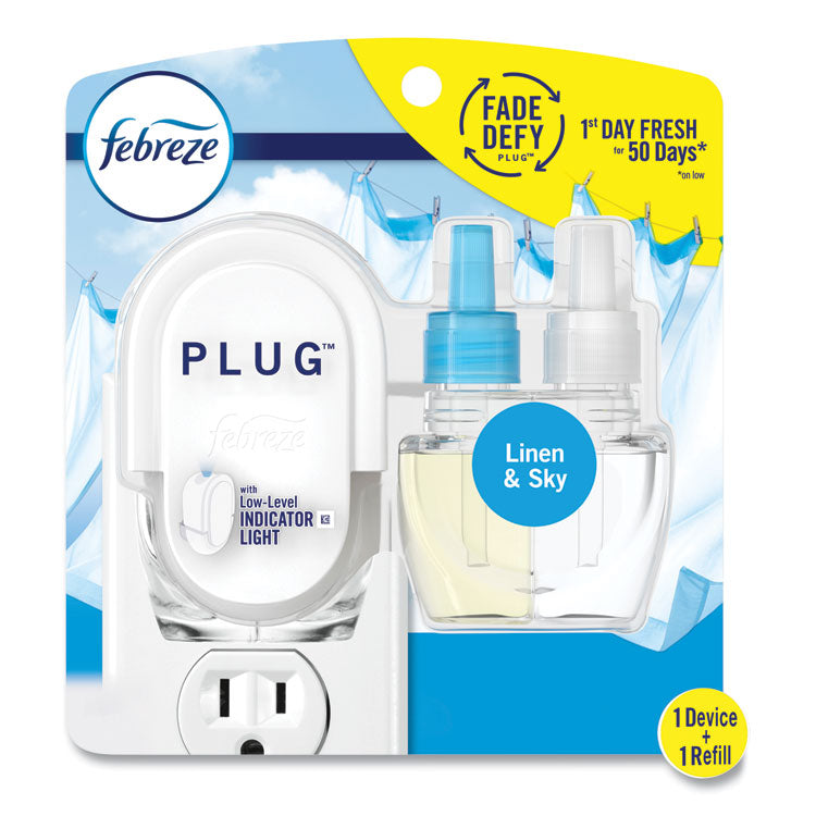 PLUG Air Freshener Warmer Start Kit, 6.54 x 2.99 x 5.98, Clear/White, 4/Carton