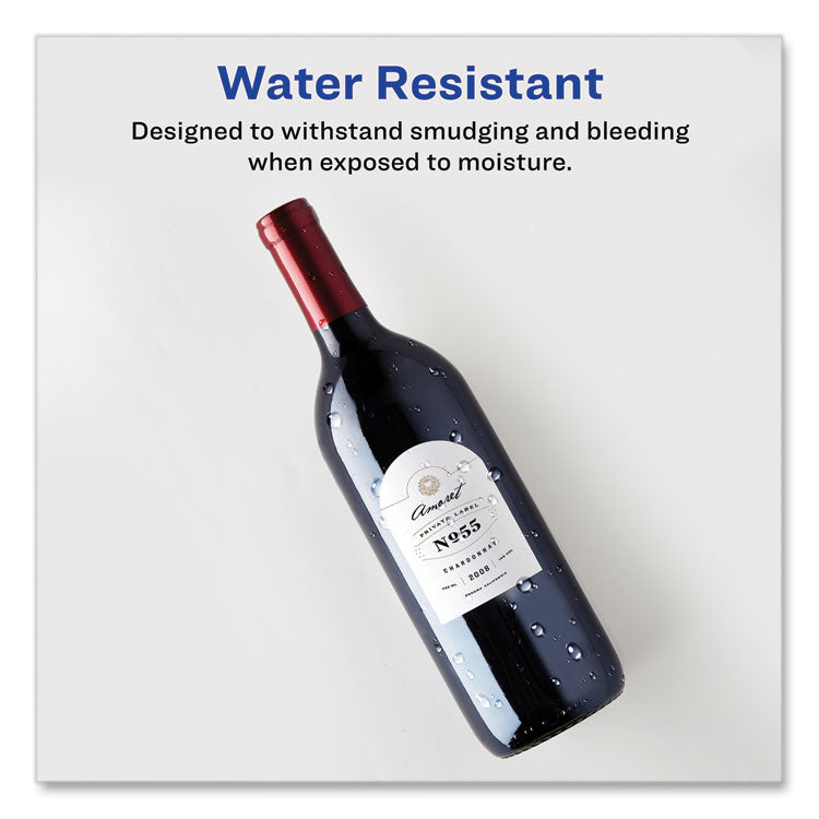 Textured Arched Print-To-The-Edge Labels, Laser Printers, 3 X 2.25, White, 9/sheet, 10 Sheets/pack