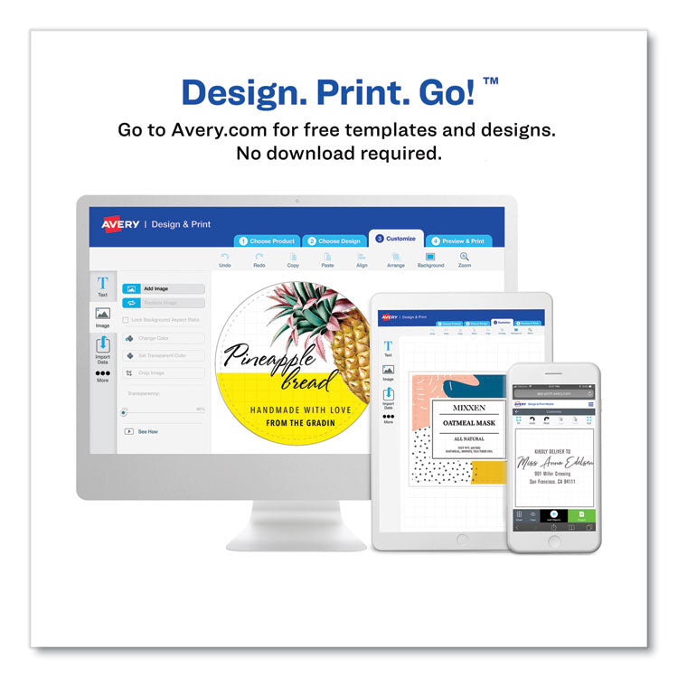 Rectangle Labels, Inkjet/laser Printers, 3 X 3.75, Pearl Ivory, 6/sheet, 8 Sheets/box