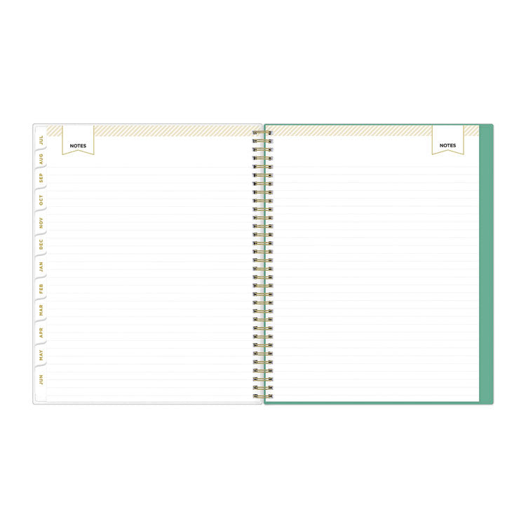Day Designer Academic Year Weekly/Monthly Frosted Planner, Palms Artwork, 11 x 8.5, 12-Month (July to June): 2025 to 2026