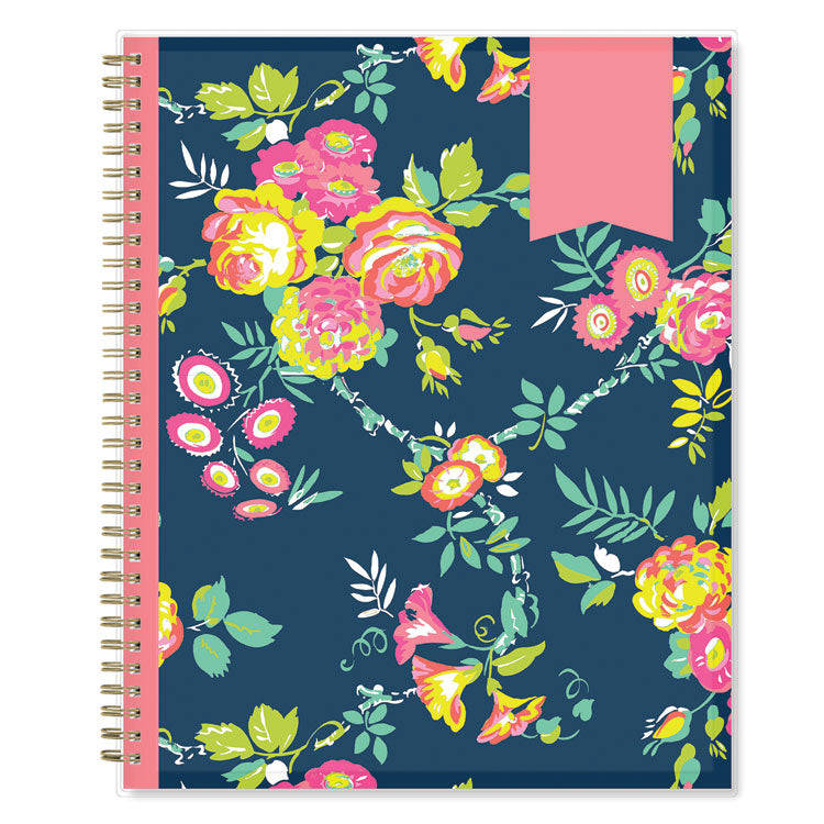 Day Designer Peyton Create-Your-Own Cover Weekly/Monthly Planner, Floral, 11 x 8.5, Navy, 12-Month (July to June): 2025-2026