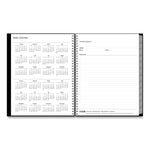 Enterprise Academic Weekly/Monthly Planner, 11 x 8.5, Black Cover, 12-Month (July to June): 2025 to 2026